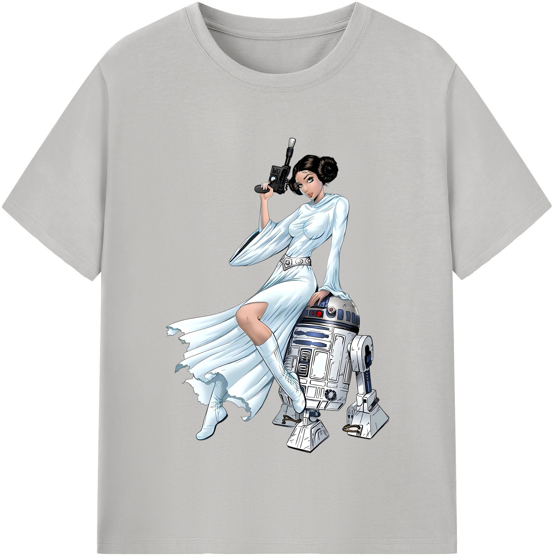 （画像用） スター・ウォーズ Star Wars レディースカジュアルプリントTシャツ（綿100％）