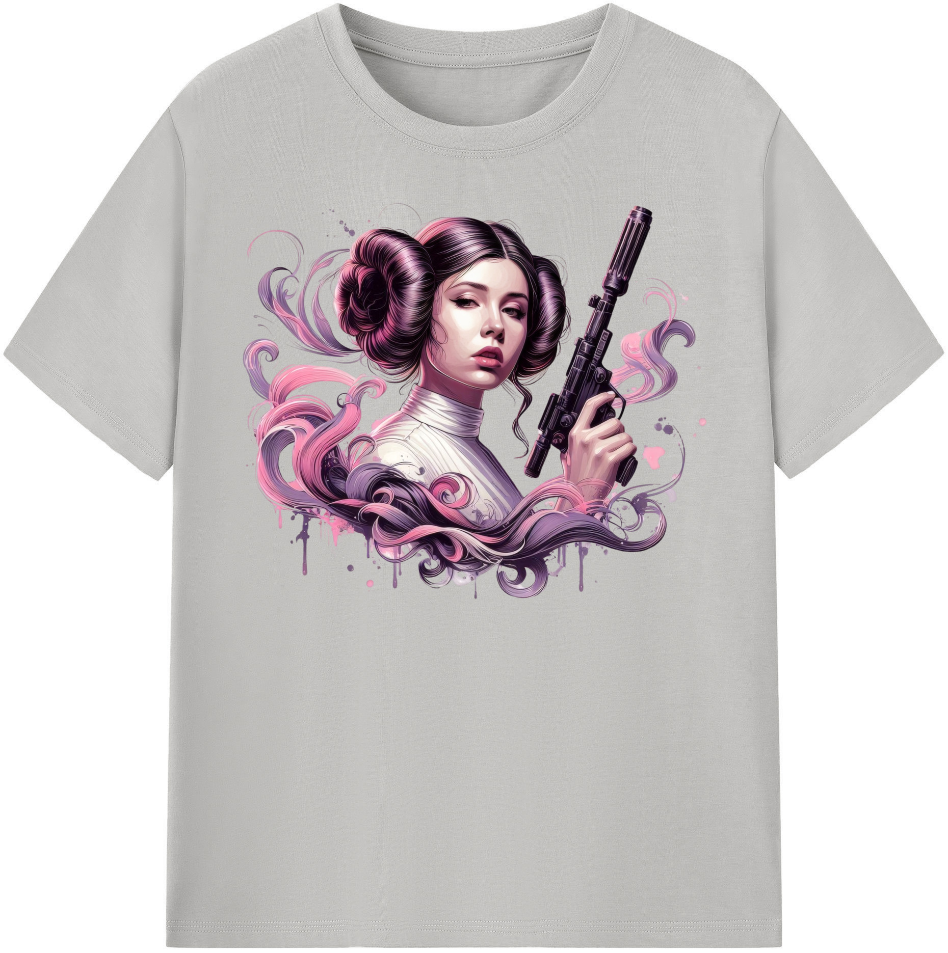 （画像用） スター・ウォーズ Star Wars レディースカジュアルプリントTシャツ（綿100％）
