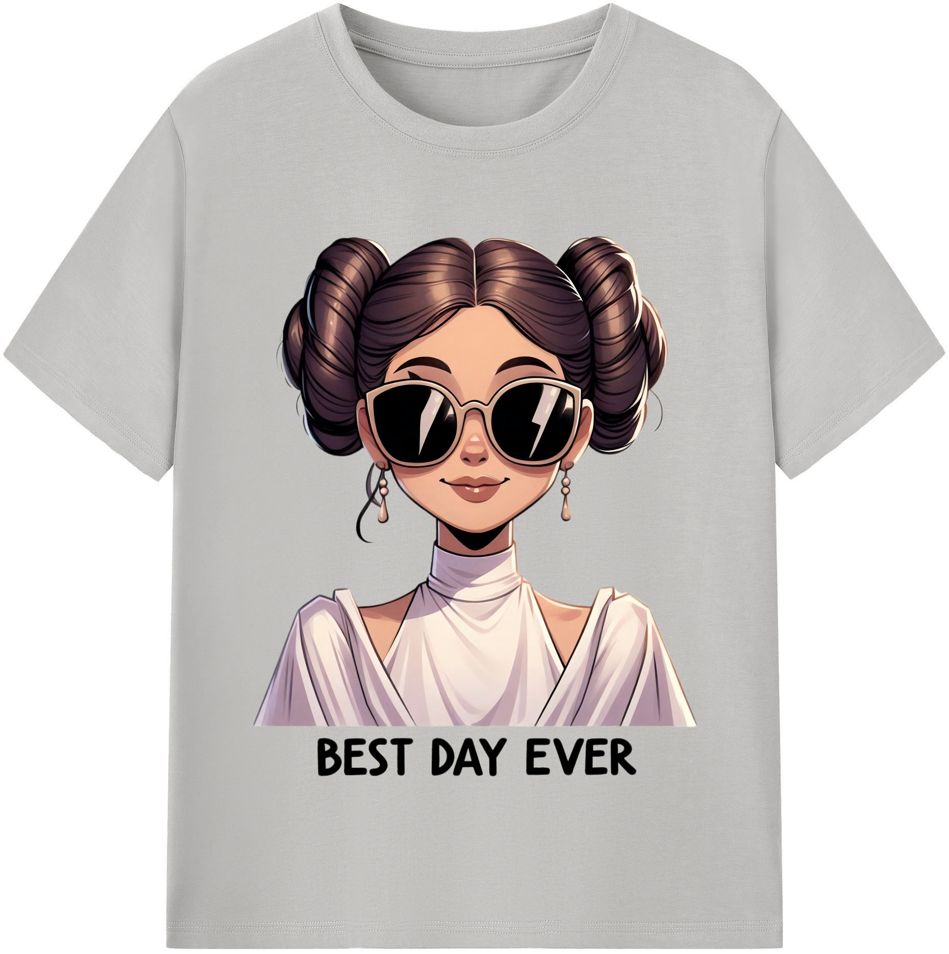 （画像用） スター・ウォーズ Star Wars レディースカジュアルプリントTシャツ（綿100％）