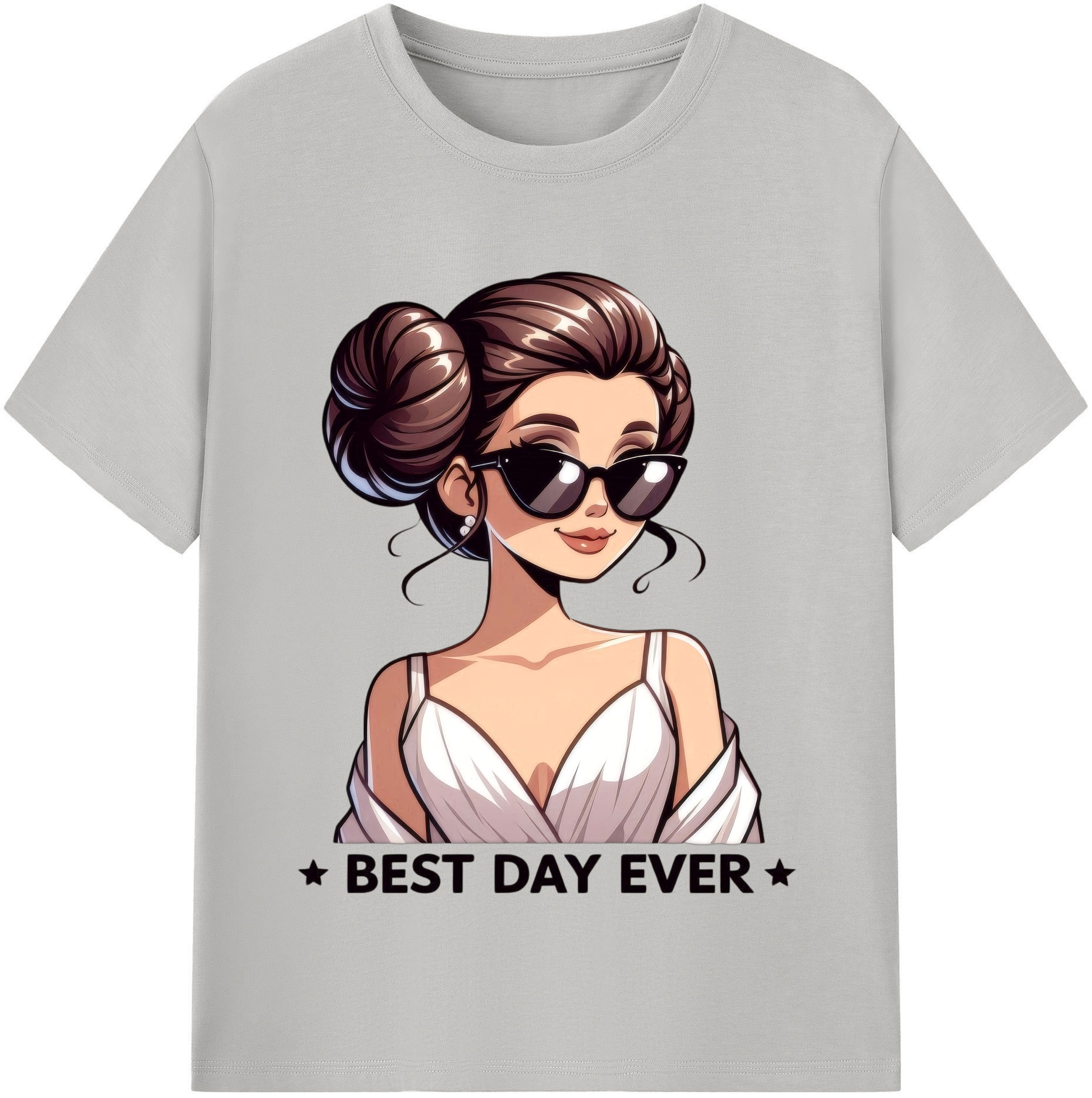 （画像用） スター・ウォーズ Star Wars レディースカジュアルプリントTシャツ（綿100％）