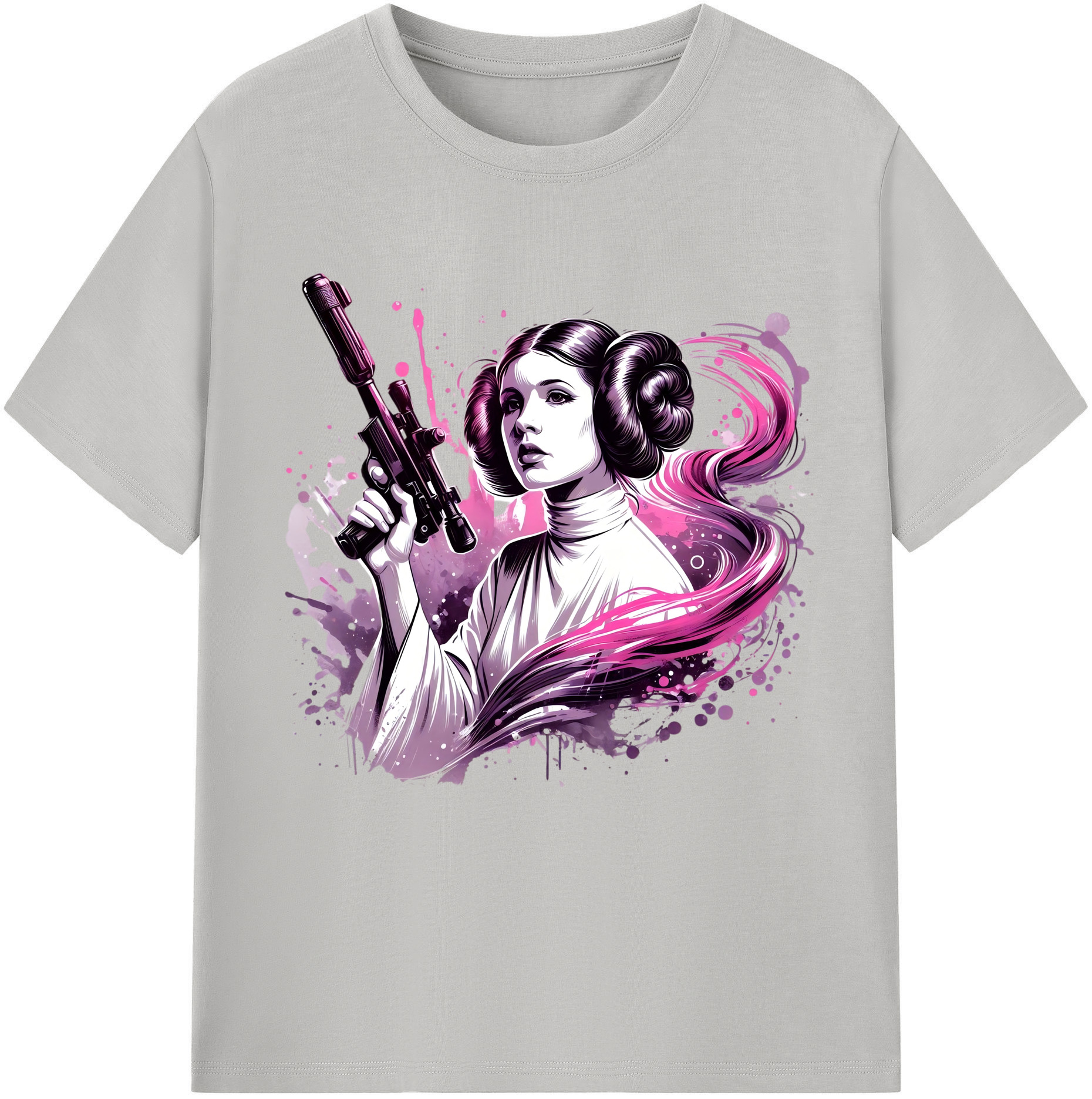 （画像用） スター・ウォーズ Star Wars レディースカジュアルプリントTシャツ（綿100％）