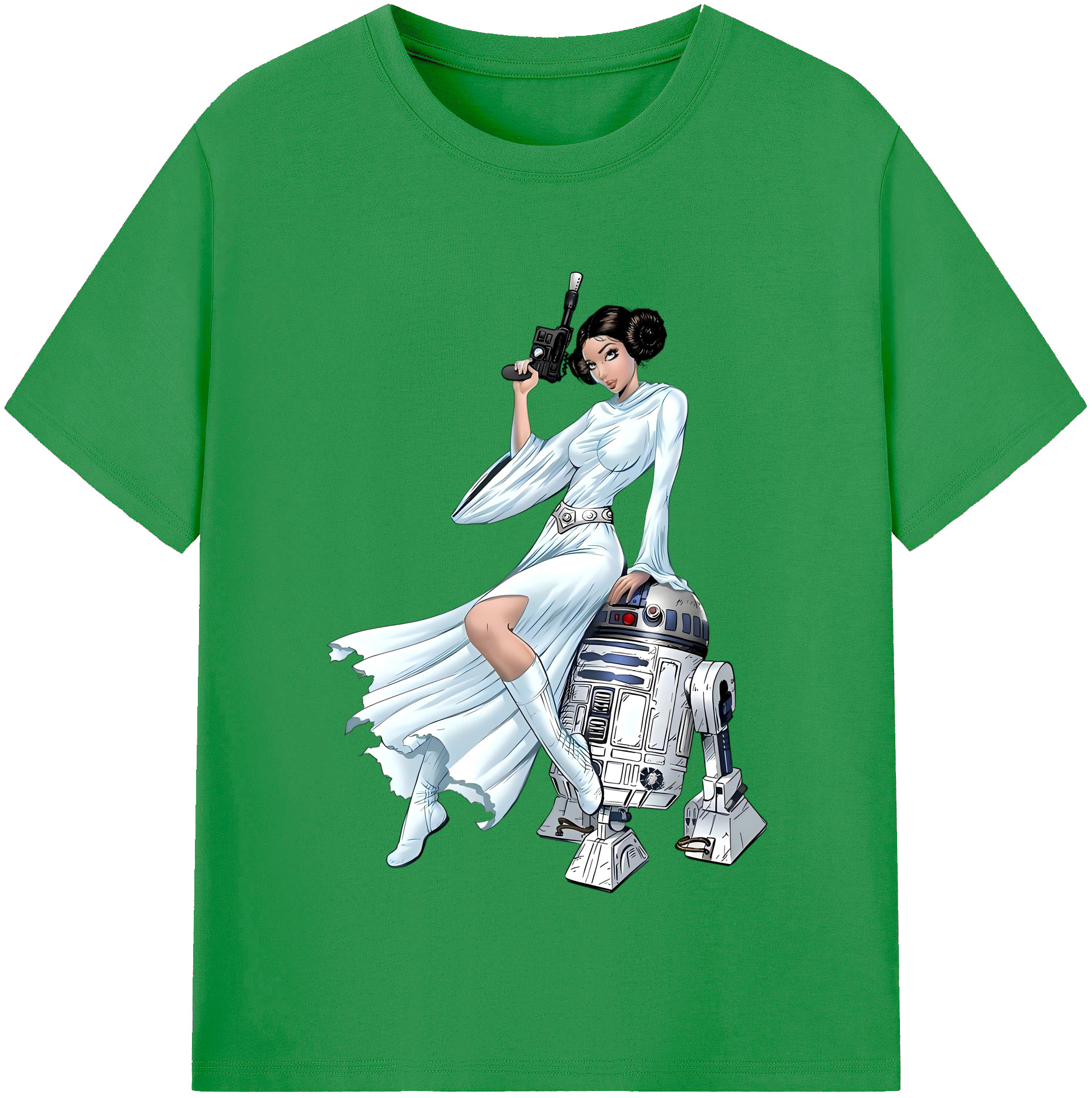（画像用） スター・ウォーズ Star Wars レディースカジュアルプリントTシャツ（綿100％）