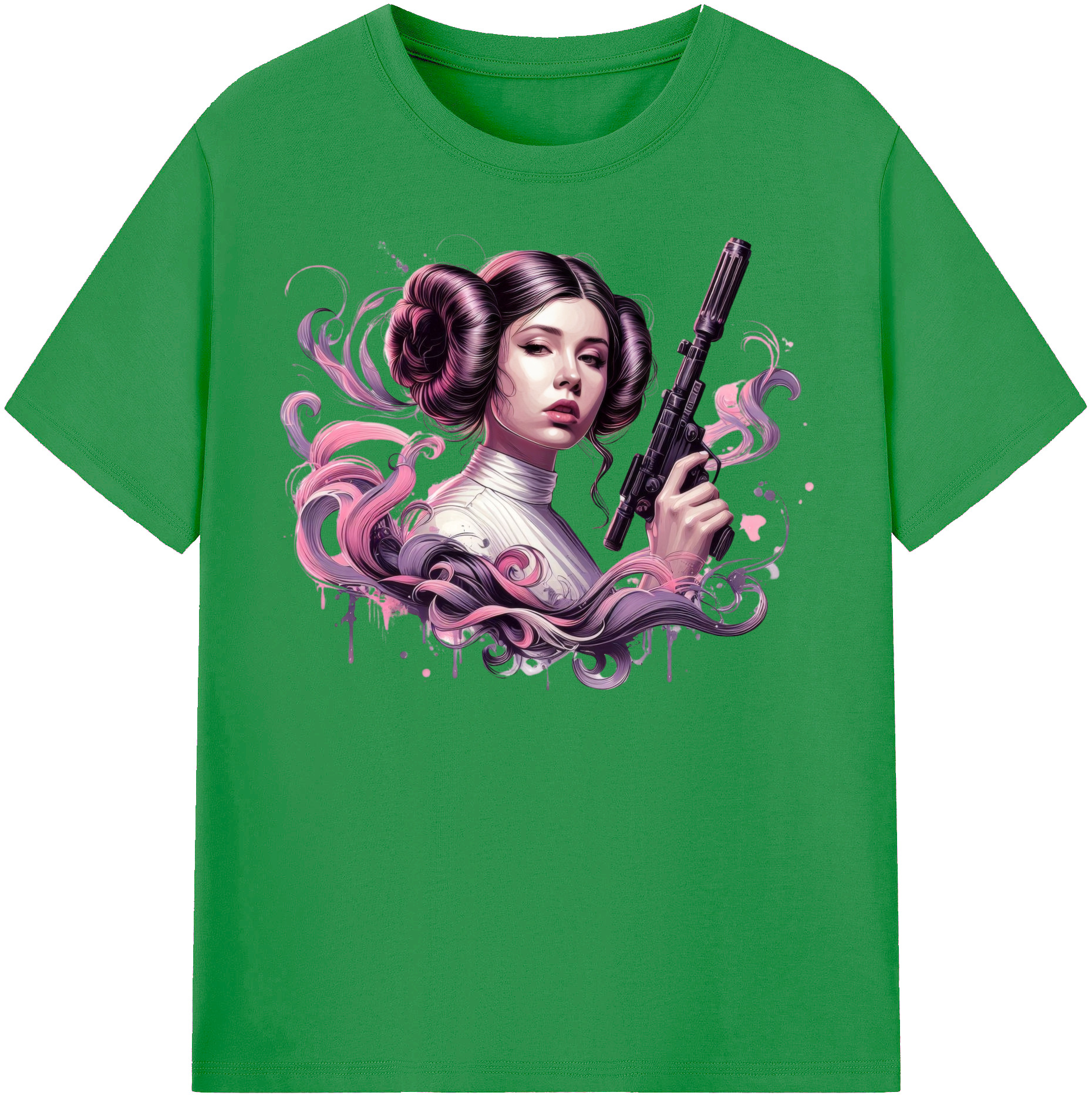 （画像用） スター・ウォーズ Star Wars レディースカジュアルプリントTシャツ（綿100％）