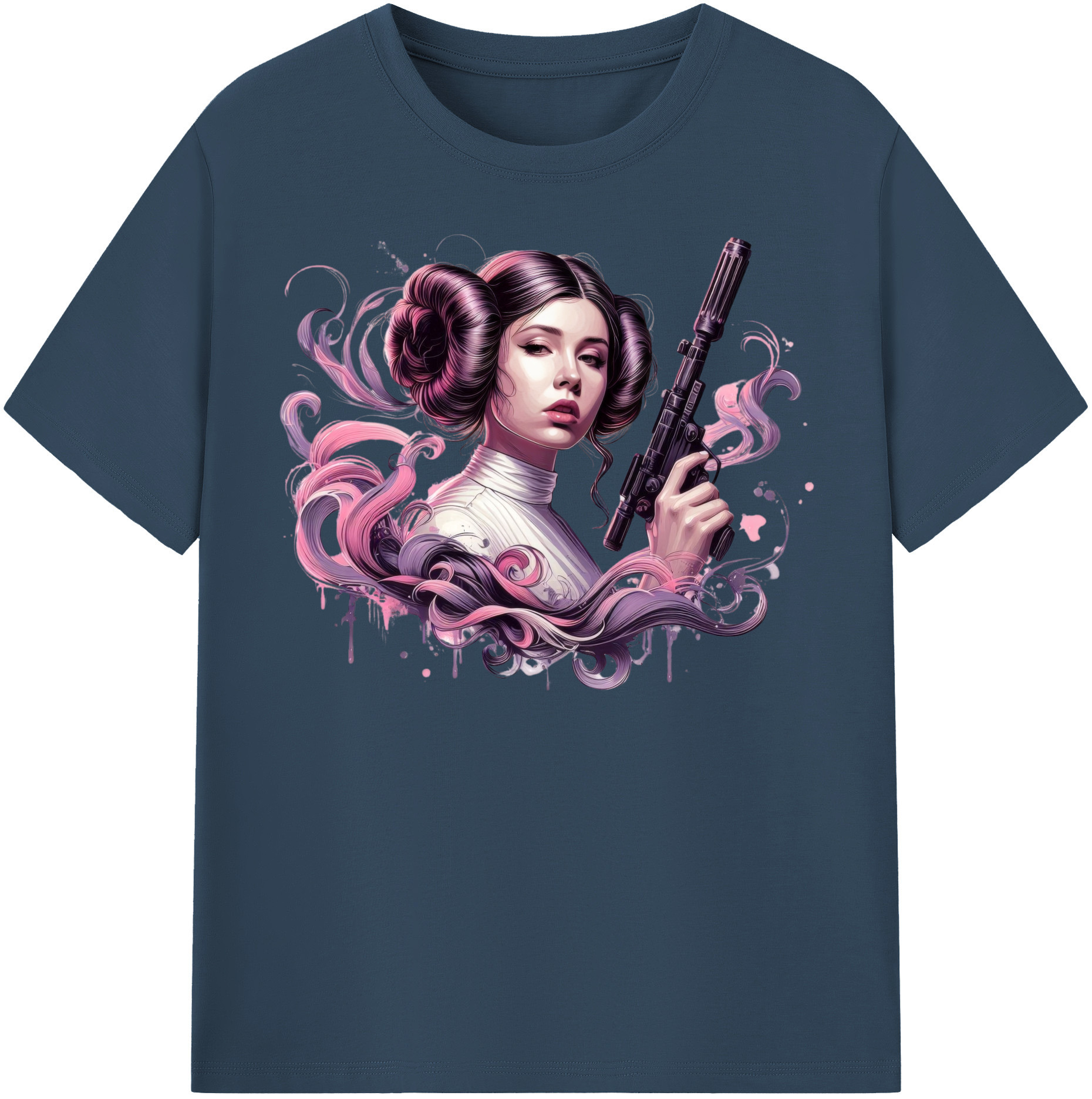 （画像用） スター・ウォーズ Star Wars レディースカジュアルプリントTシャツ（綿100％）