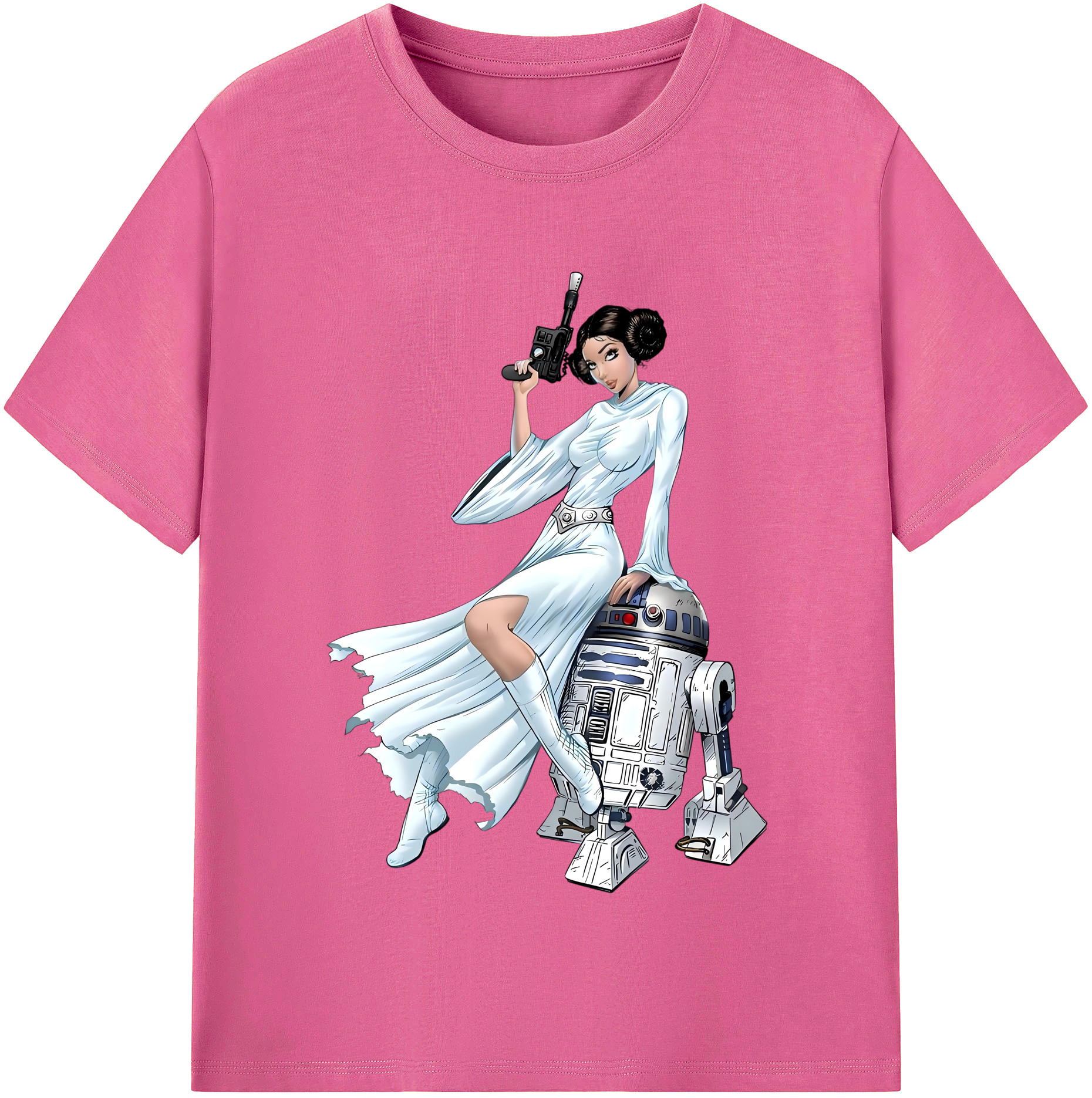 （画像用） スター・ウォーズ Star Wars レディースカジュアルプリントTシャツ（綿100％）