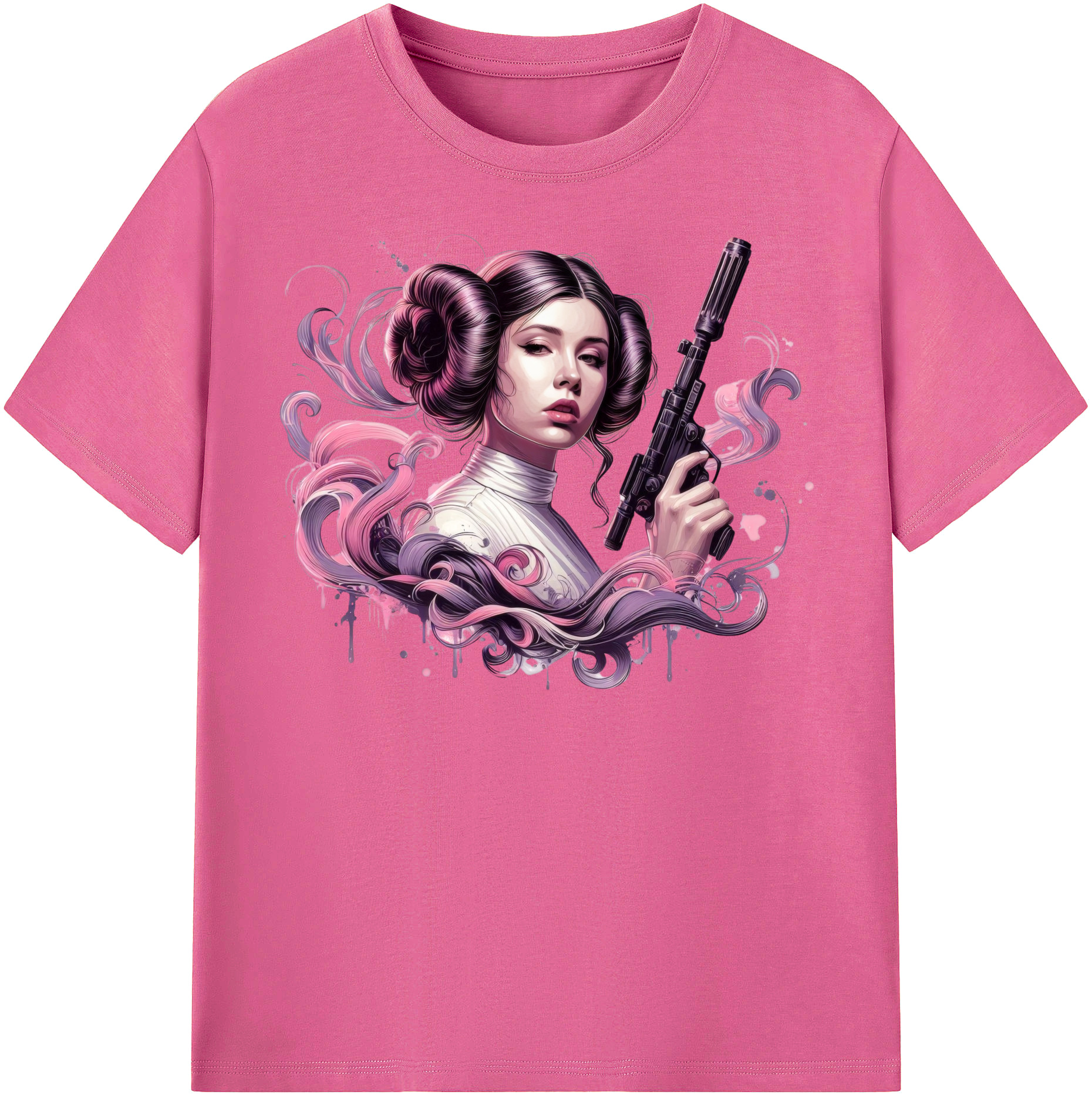 （画像用） スター・ウォーズ Star Wars レディースカジュアルプリントTシャツ（綿100％）