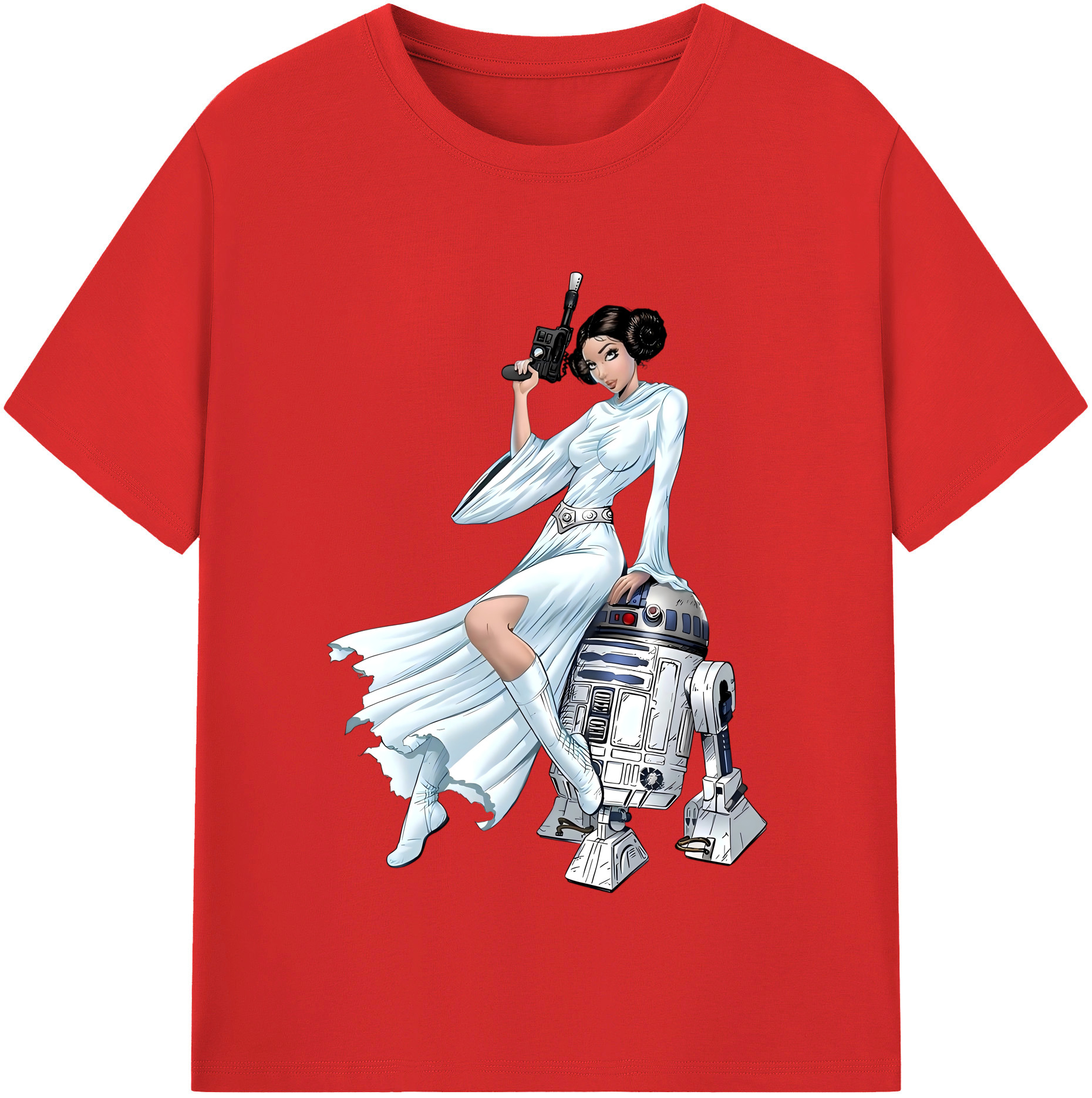 （画像用） スター・ウォーズ Star Wars レディースカジュアルプリントTシャツ（綿100％）