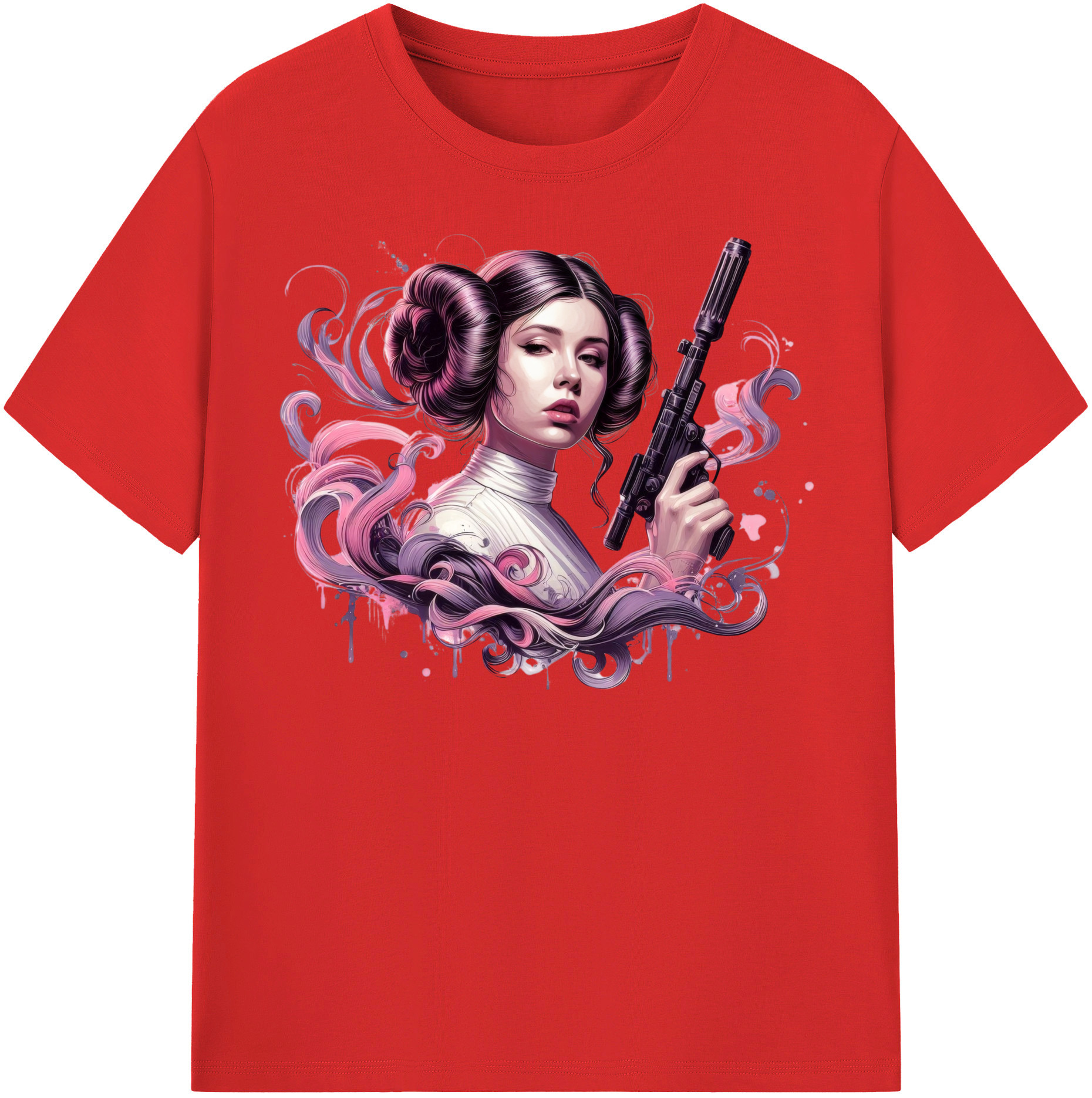 （画像用） スター・ウォーズ Star Wars レディースカジュアルプリントTシャツ（綿100％）