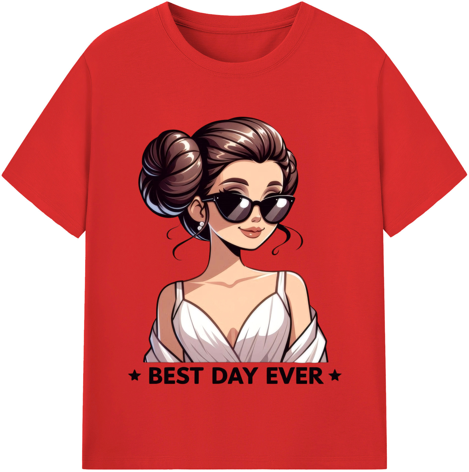 （画像用） スター・ウォーズ Star Wars レディースカジュアルプリントTシャツ（綿100％）
