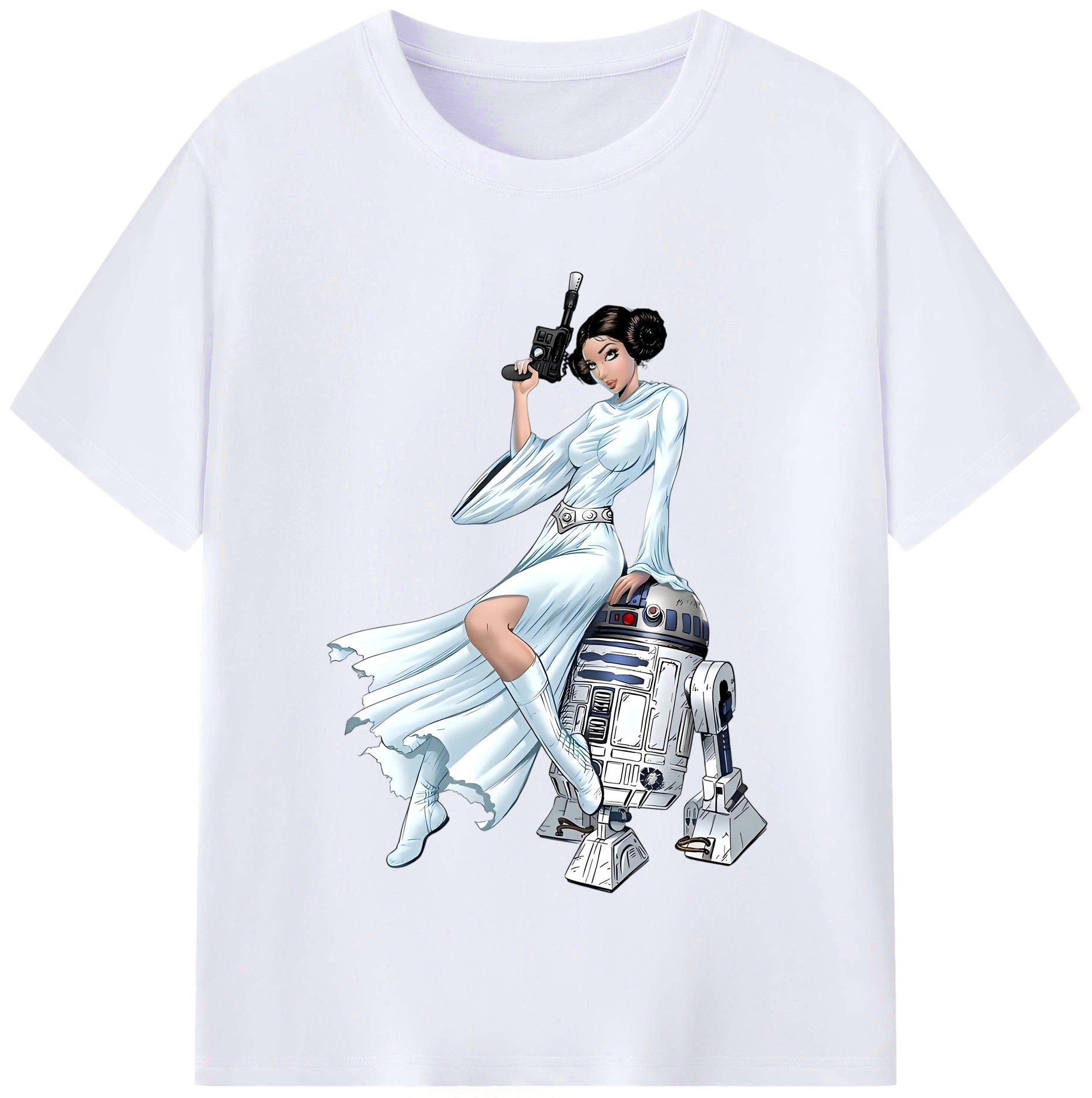 （画像用） スター・ウォーズ Star Wars レディースカジュアルプリントTシャツ（綿100％）