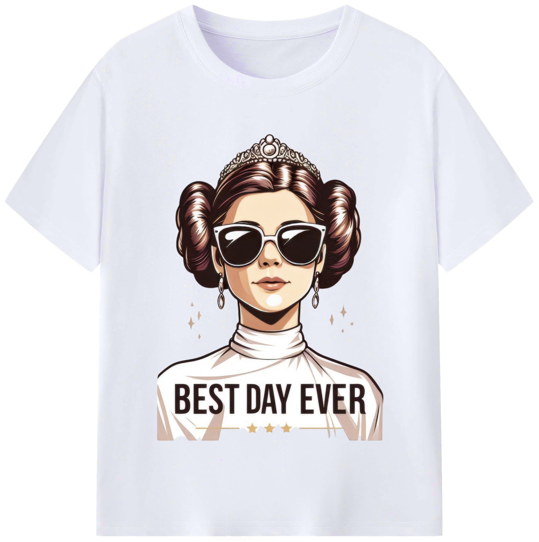 （画像用） スター・ウォーズ Star Wars レディースカジュアルプリントTシャツ（綿100％）