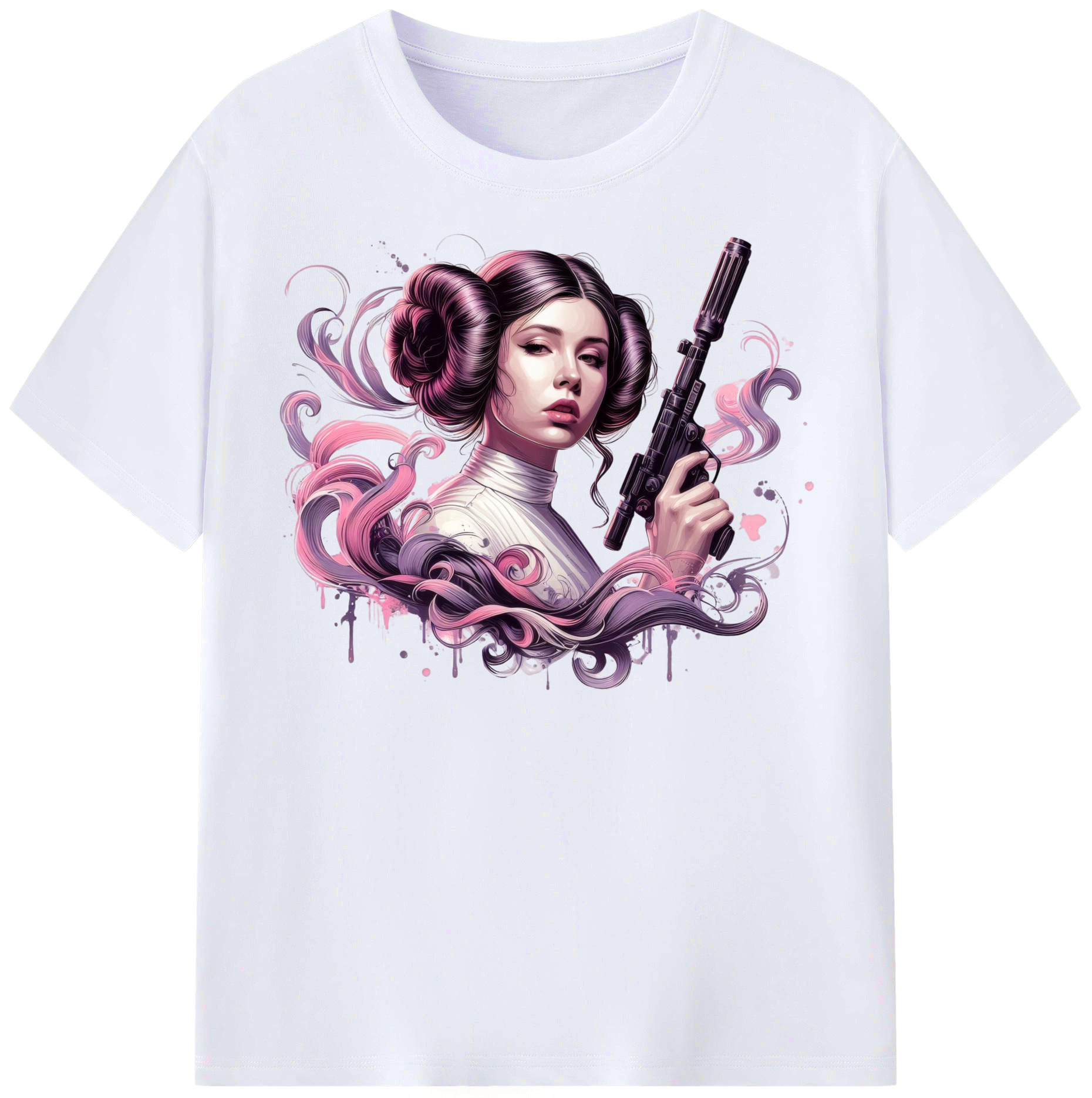 （画像用） スター・ウォーズ Star Wars レディースカジュアルプリントTシャツ（綿100％）