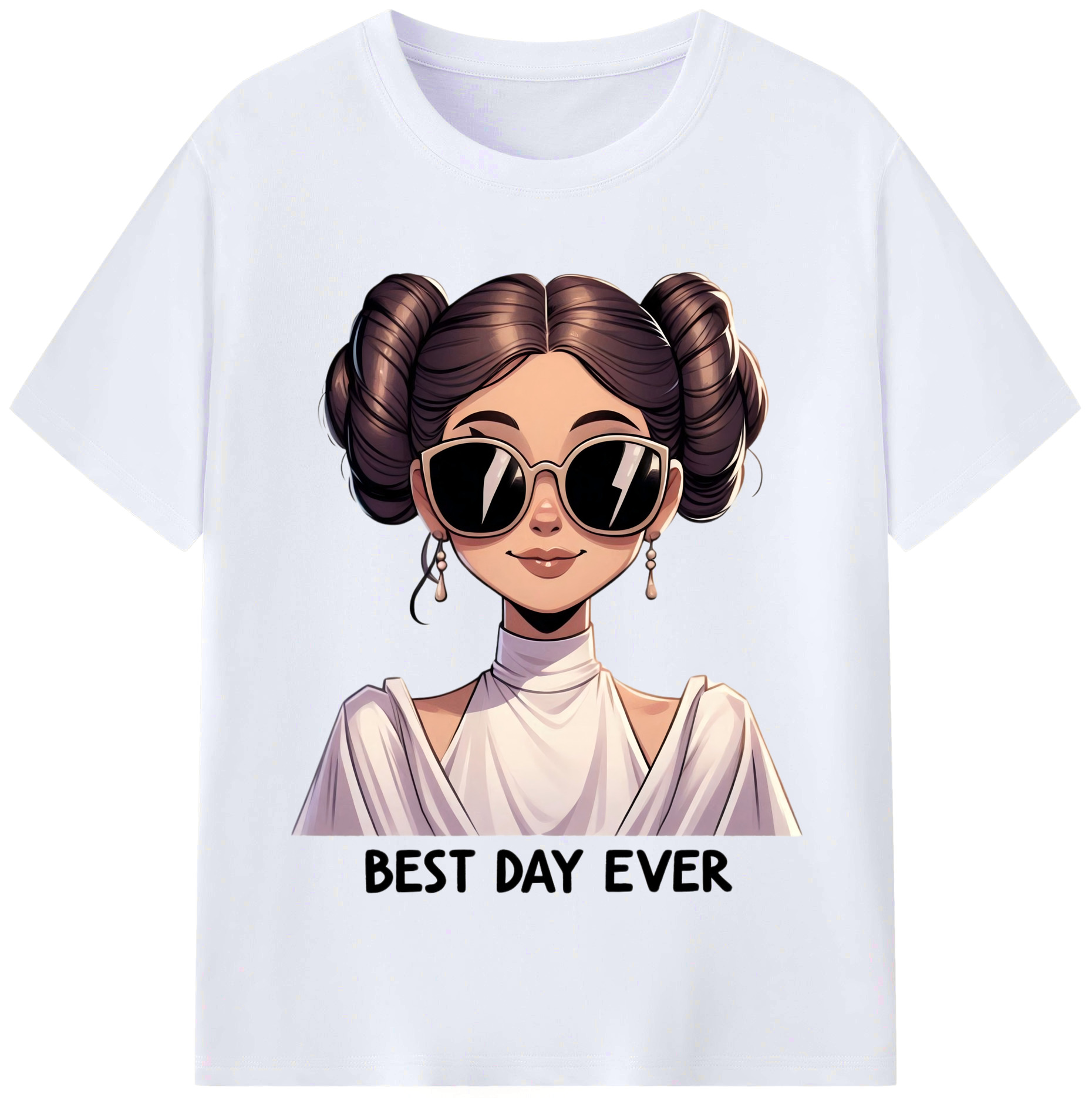 （画像用） スター・ウォーズ Star Wars レディースカジュアルプリントTシャツ（綿100％）