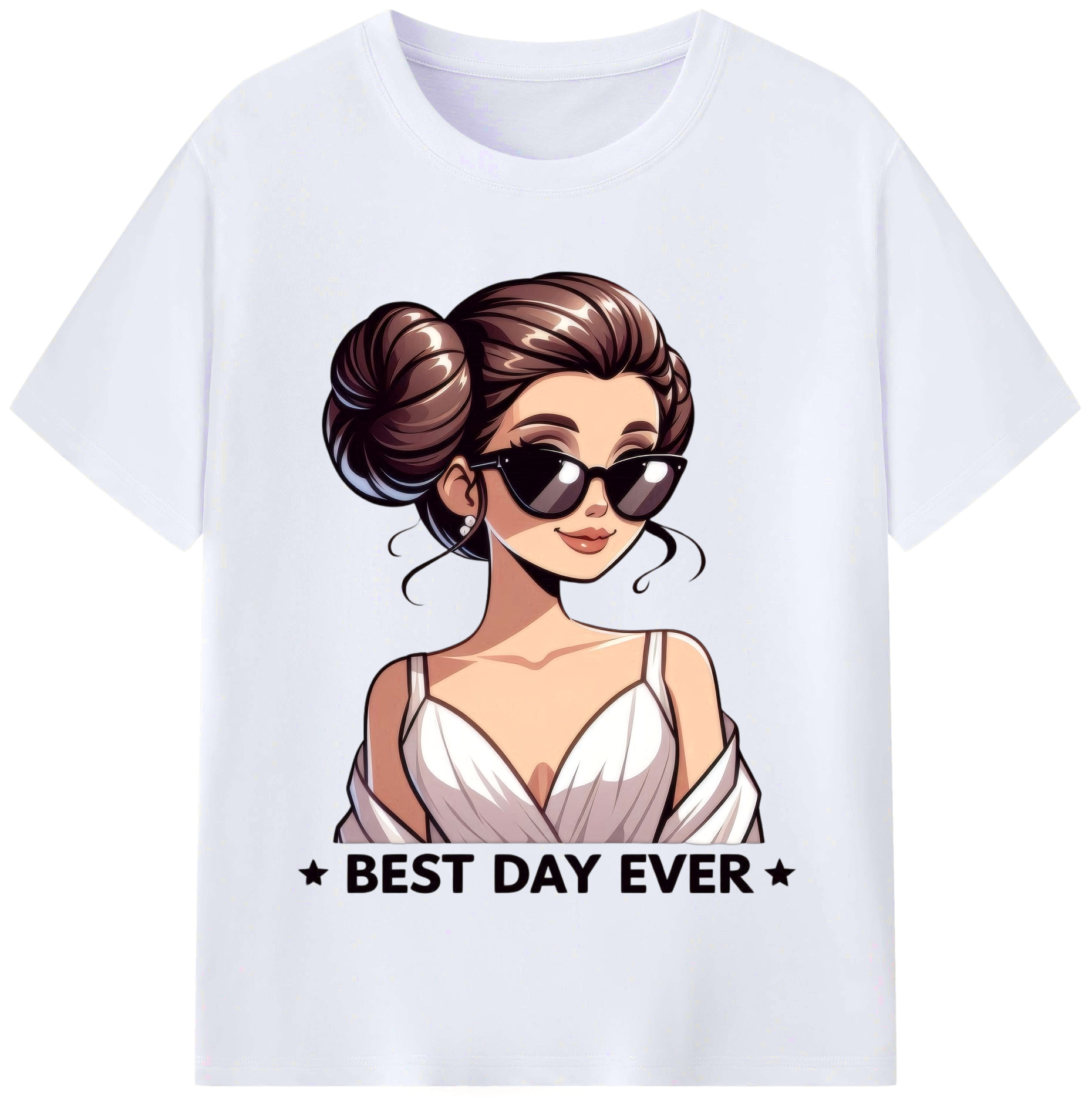 （画像用） スター・ウォーズ Star Wars レディースカジュアルプリントTシャツ（綿100％）