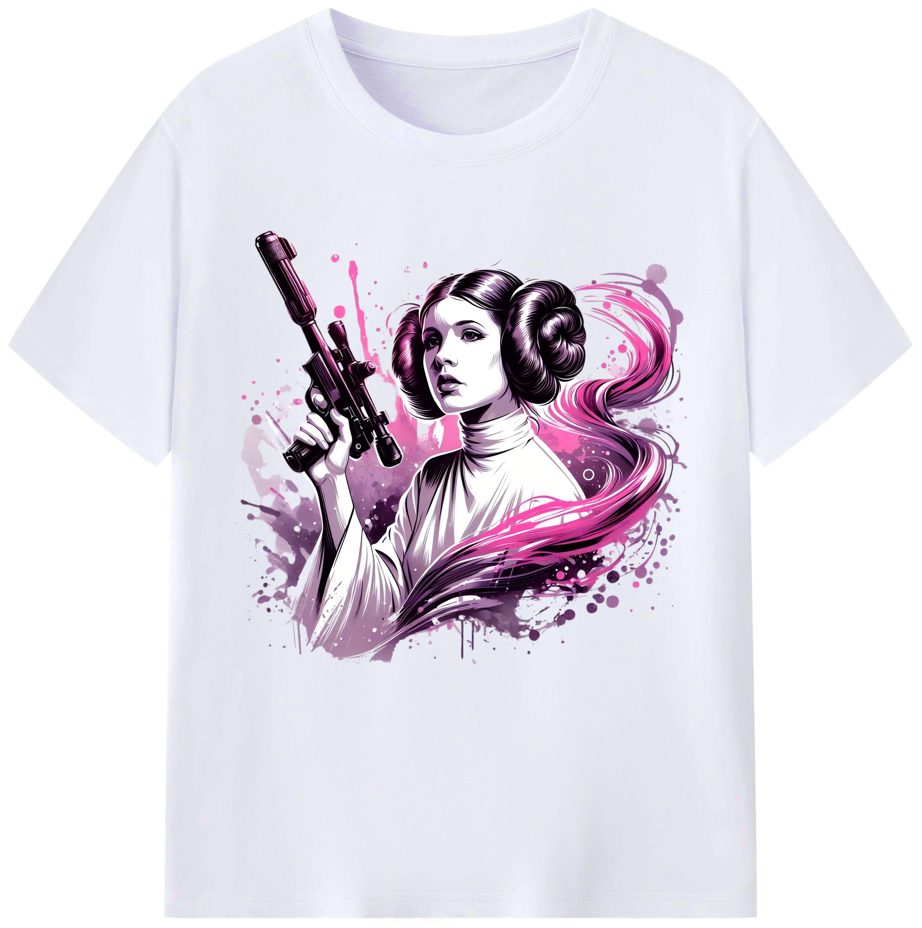 （画像用） スター・ウォーズ Star Wars レディースカジュアルプリントTシャツ（綿100％）
